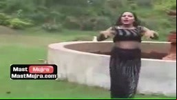 Rain mujra in black dress